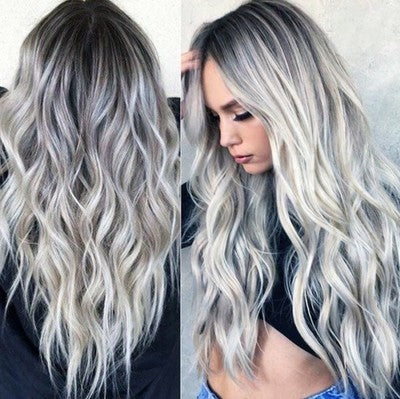European and American female long curly wigs European and American female long curly wigs